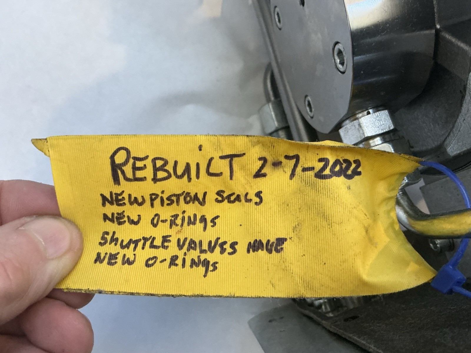 ( REBUILT ) Hawe Hydraulik air driven hydraulic pump LP125-16/B4-A 1/200