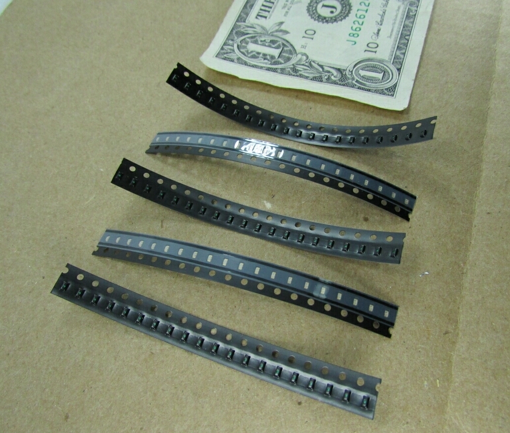 100 Seiwa Surface Mount Green Chip LEDs SDDG16000A1 218mcd @10mA, nm 520-540