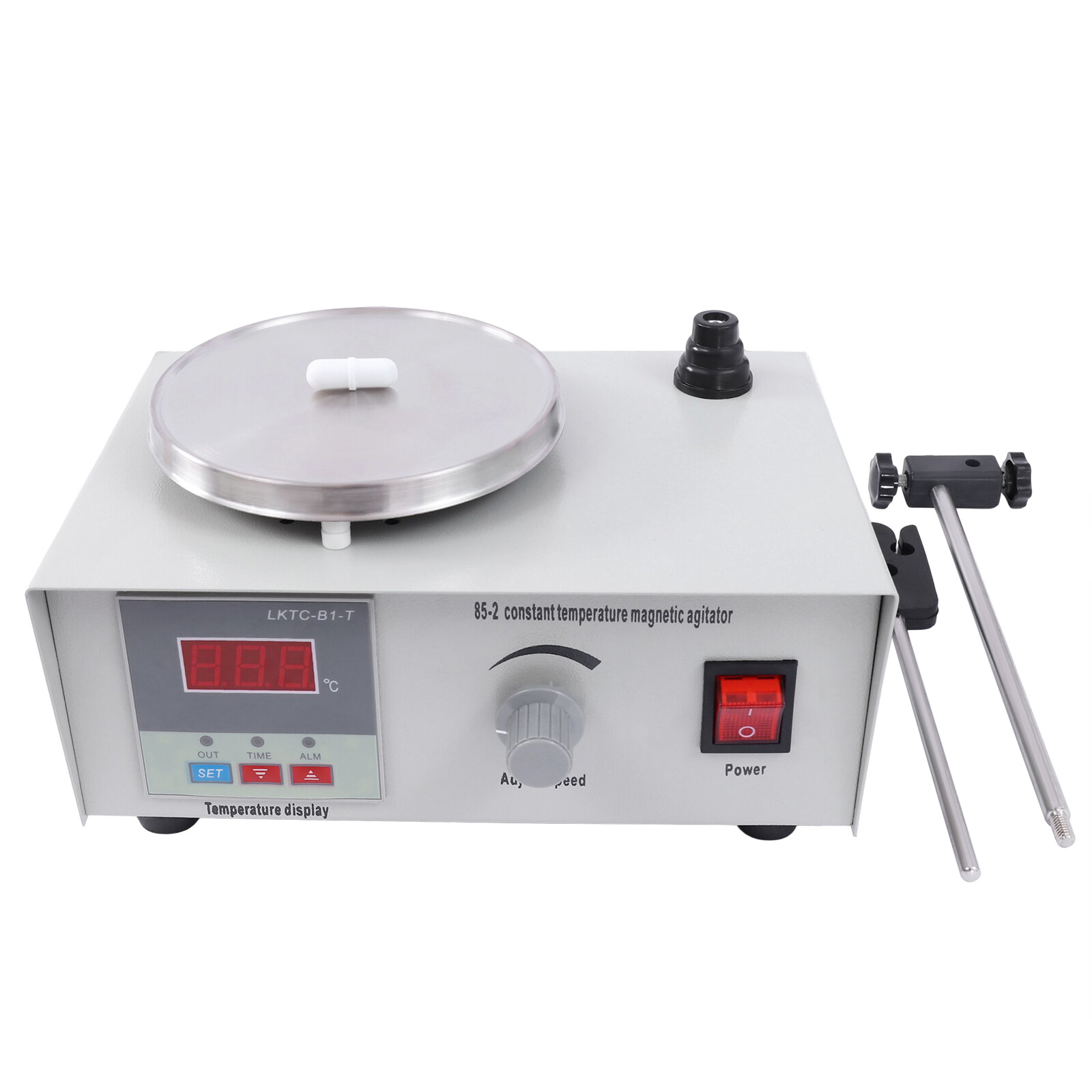 2000ml Magnetic Stirrer 85-2 w/ Heating Plate Digital Hotplate Mixer Stir Bar 5W