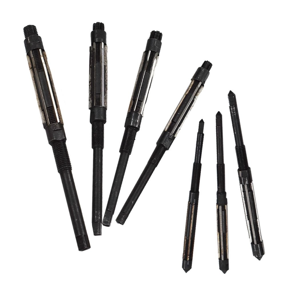 7 Pieces Adjustable Hand Reamers Set 8/A to 2/A Size 1/4 -15/32” HSS