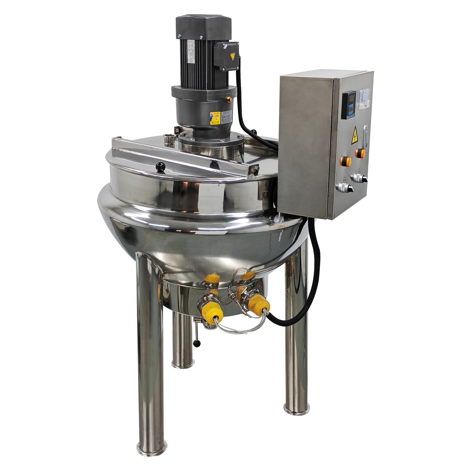 220V Jacketed Kettel Commercial Sandwich Pot Scraper100L 26.5Gal 27.6*18.1in Pot