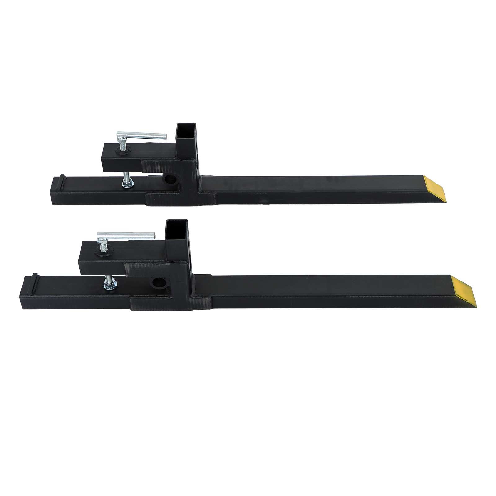 43″ Clamp on Pallet Forks Tractor Skid Steer Heavy Duty Bucket Fork 2000lbs