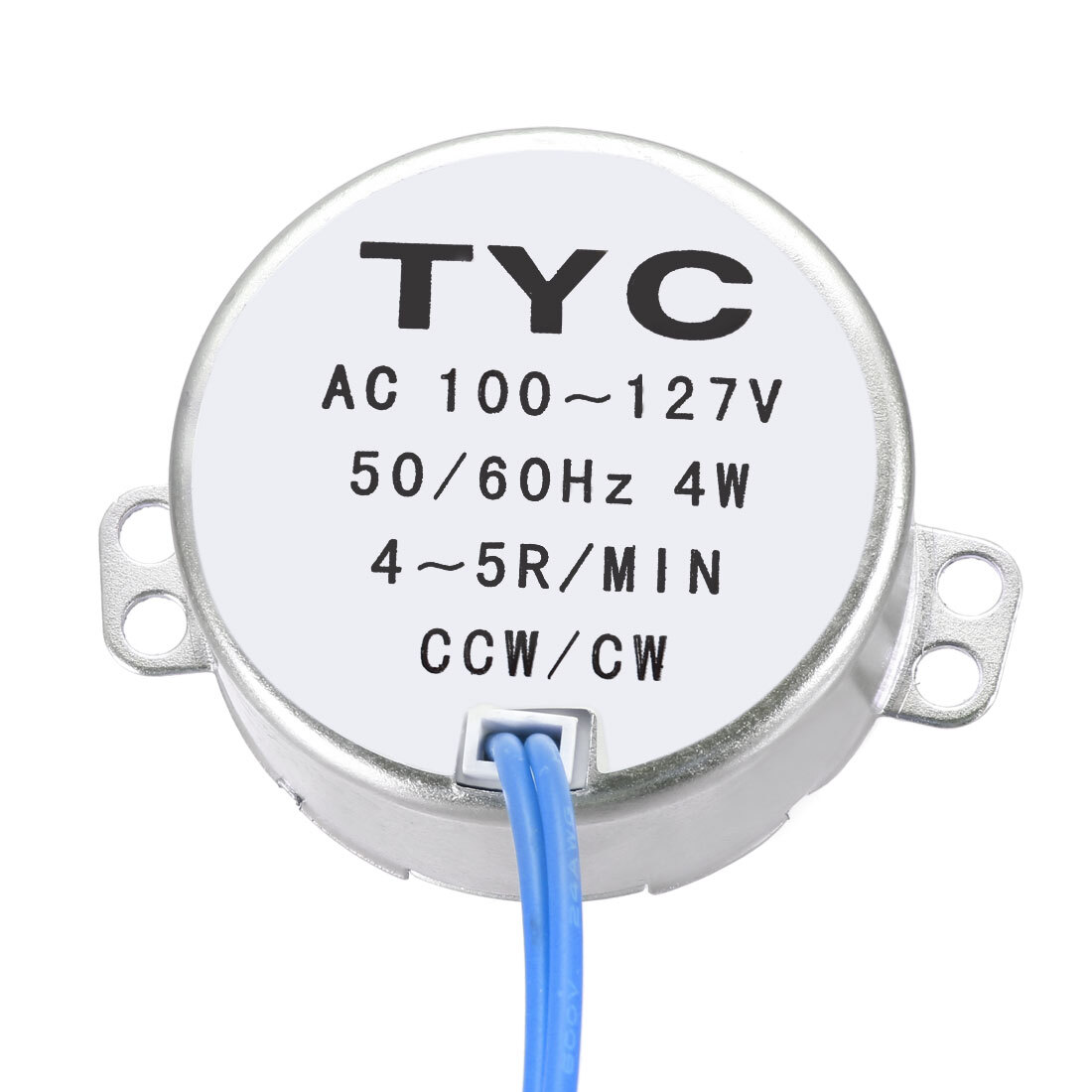 Synchronous Motor AC 100-127V 4-5RPM 50-60Hz CCW/CW 4W D Shaft
