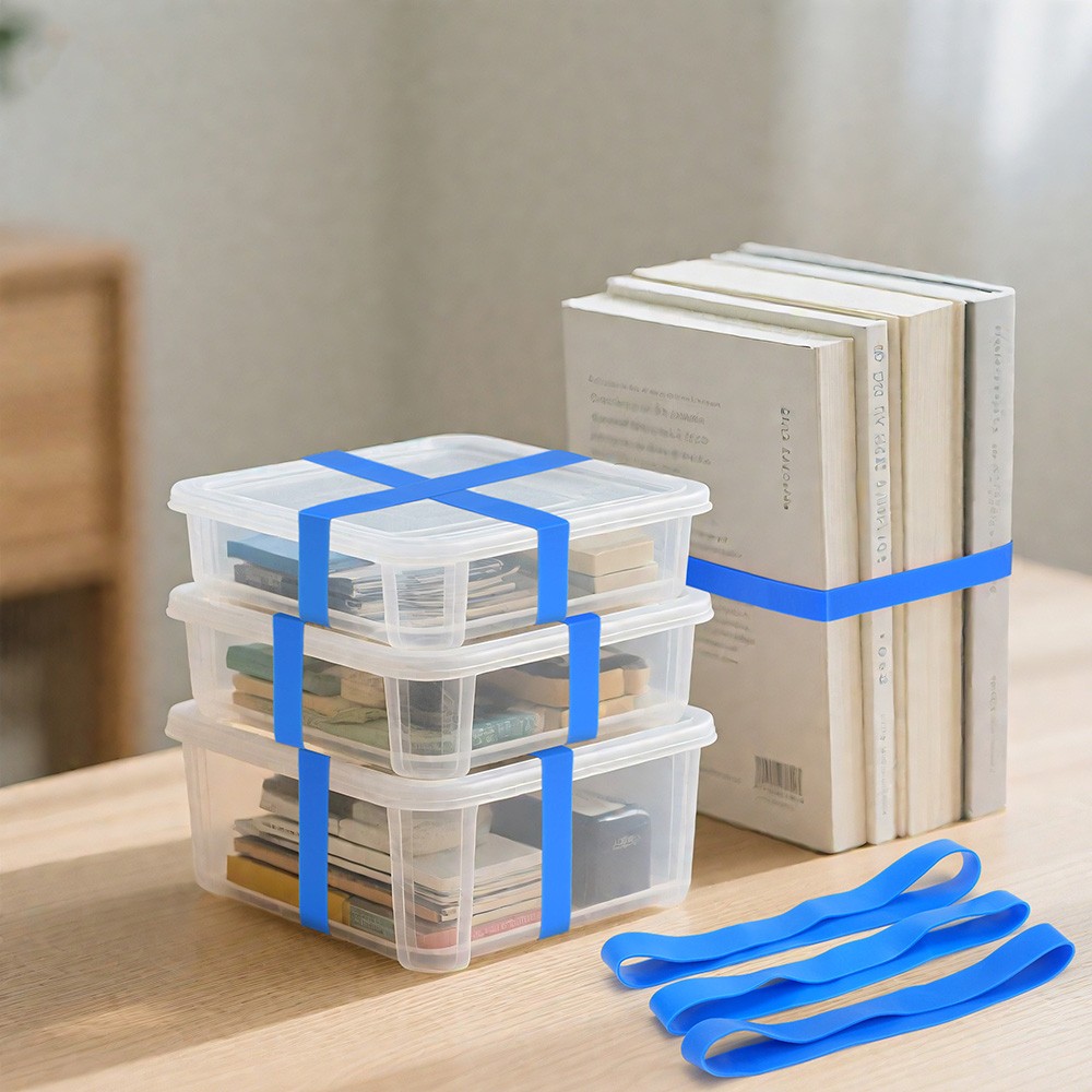 30PCS Large Rubber Bands Heavy Duty Size #107 Blue Elastic Long Rubber Bands