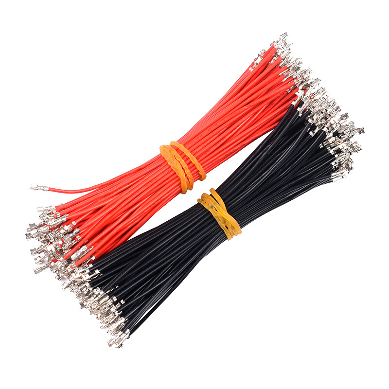 10cm 20cm 30cm Tinned Electronic Wire Terminal Cable Single / Double Head 2.54mm