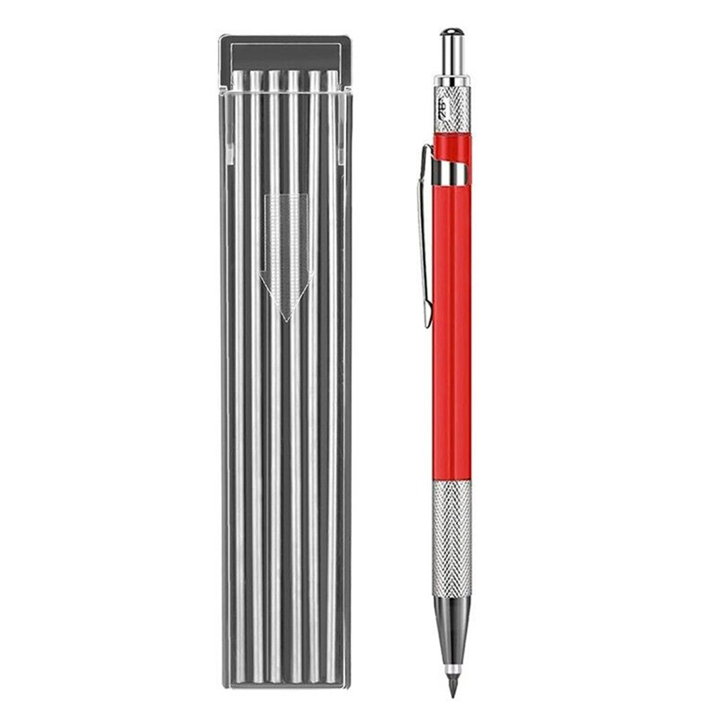 Welders Pencil with 12PCS Silver Streak Refills, Metal Marker Mechanicalhs