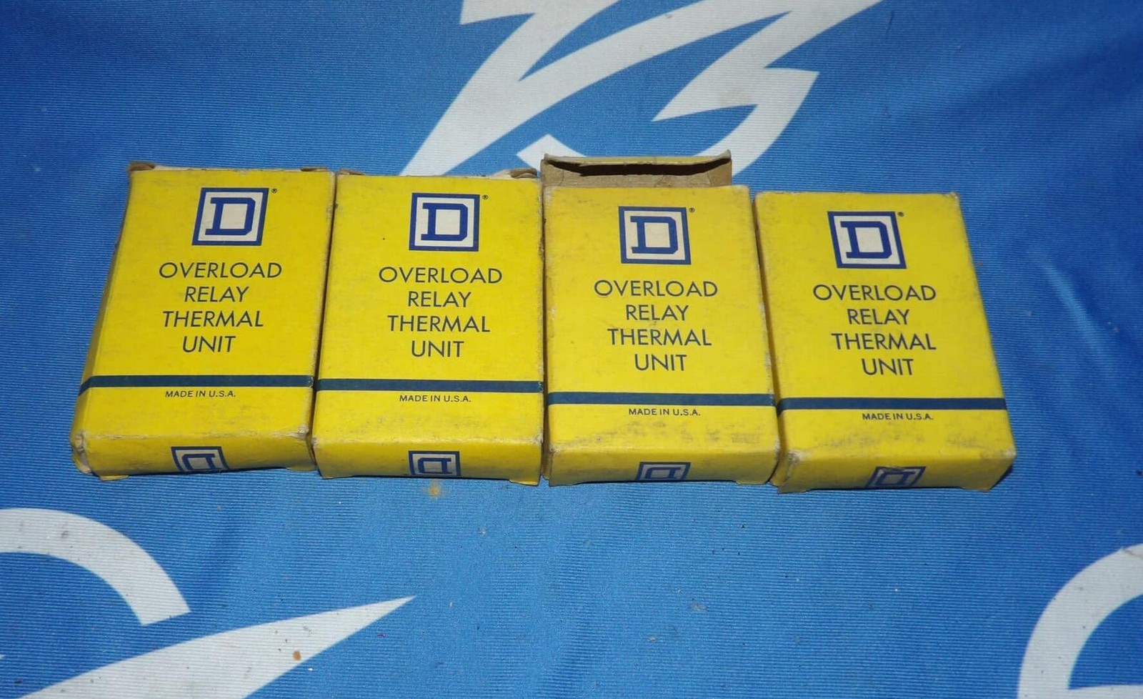 Lot of 4 NOS Square D DD128 Overload Relay Thermal Units + 1 Year Warrnaty