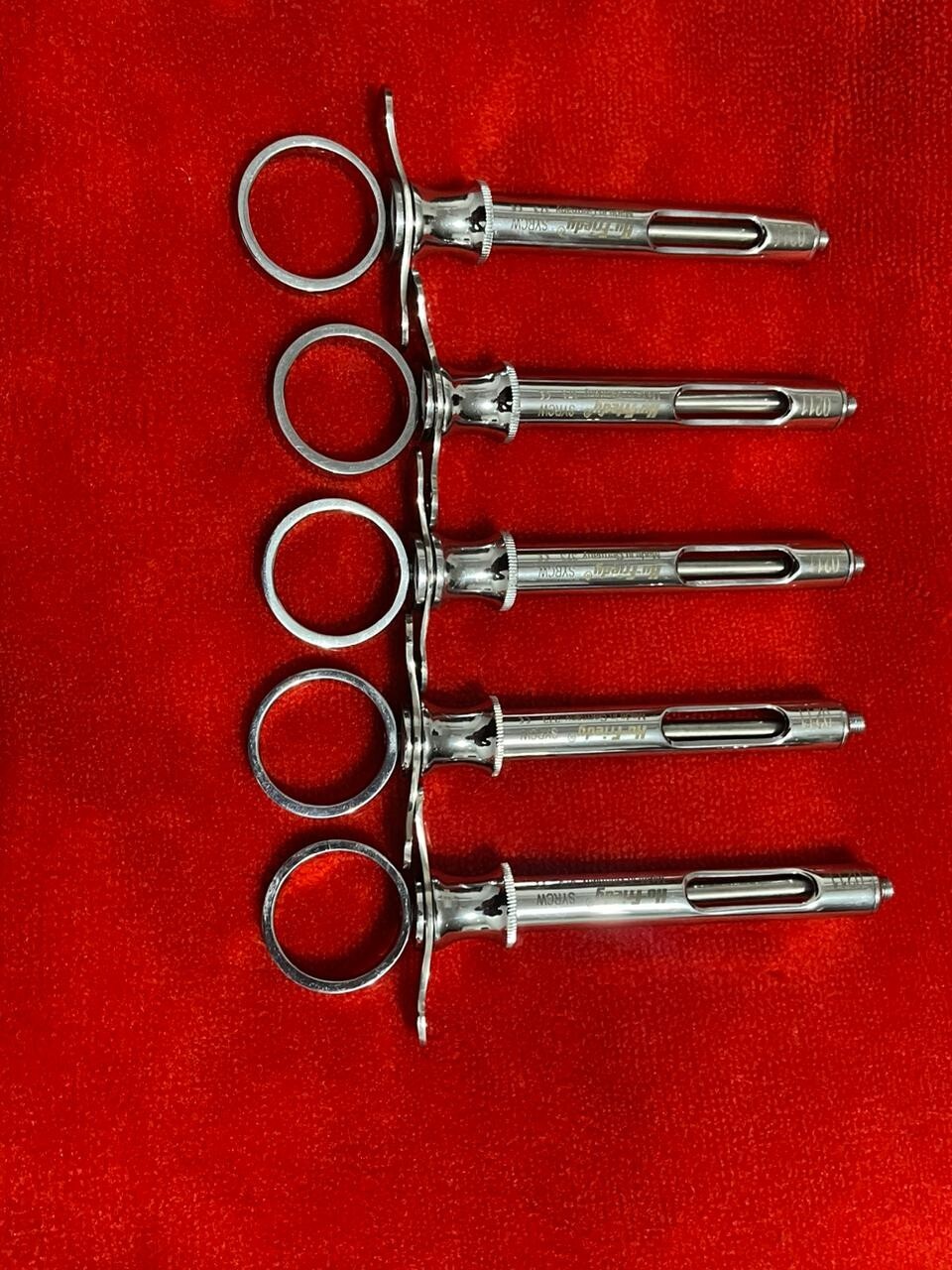LOT OF 5 Hu-Friedy CW Style Dental Anesthetic Aspirating 1.8ml Syringe SYRCW