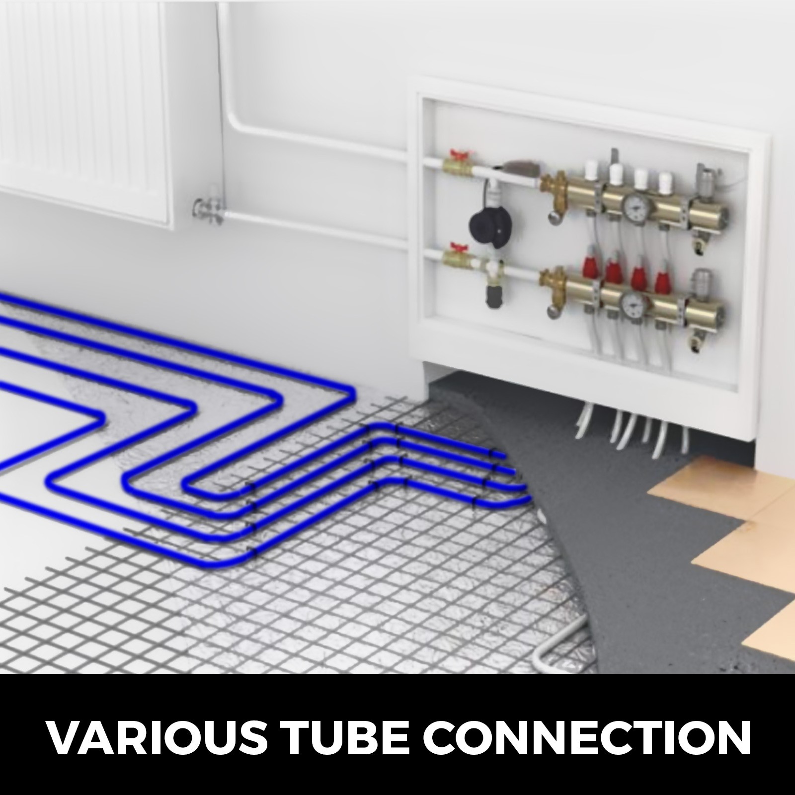 VEVOR 3/4″ 300FT PEX Potable Water Tubing Pipe Non-Barrier Hose for Radiant