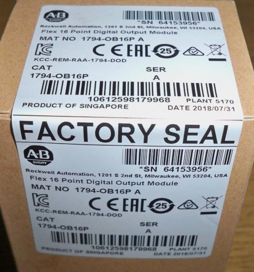 New AB 1794-OB16P/A Flex 16 Point Digital Output Module 1794OB16P serA Free Ship