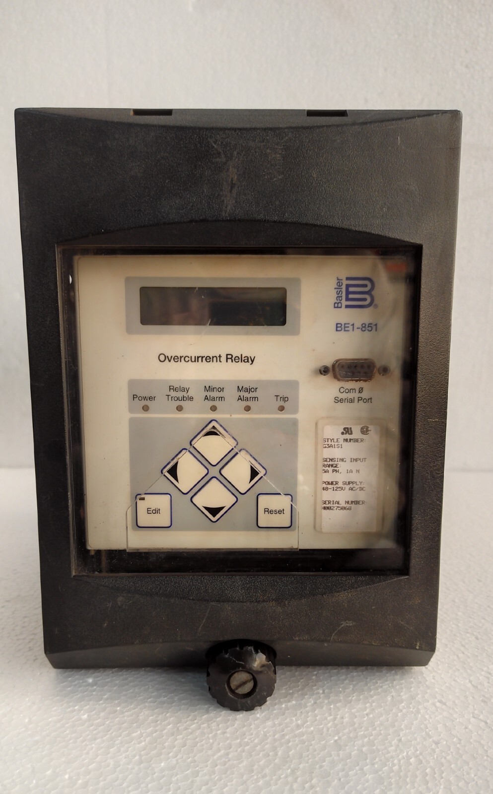 Basler Electric be1-851 / BE1-851 Digital Overcurrent Protection System