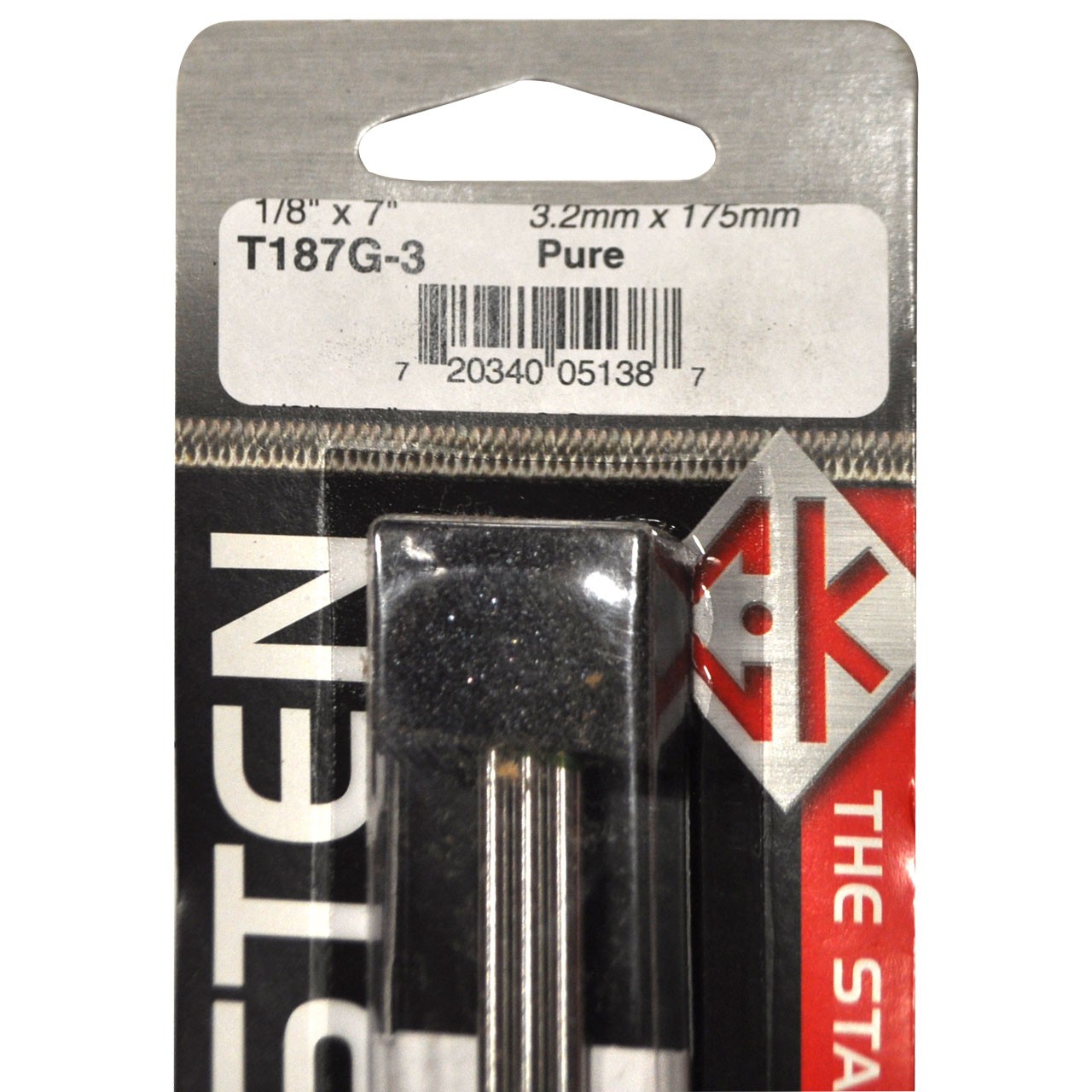 CK T187G-3 Pure Tungsten Electrode 1/8″ X 7″ 3 pack