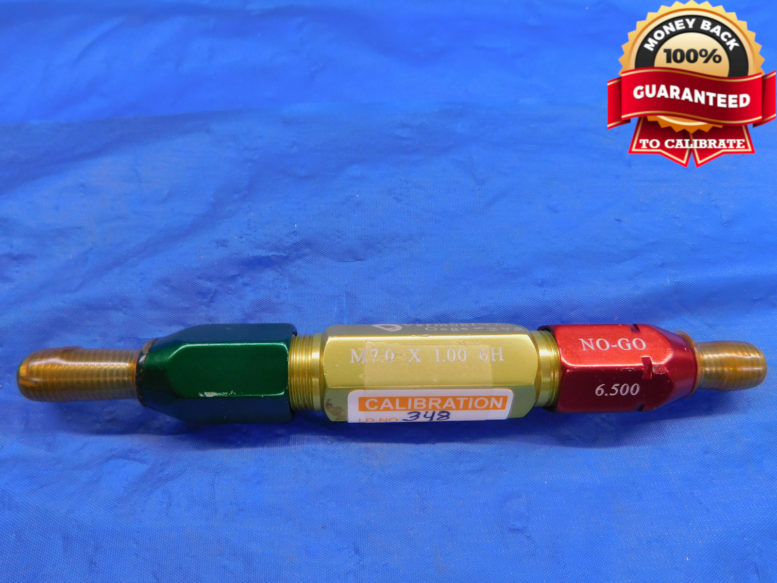 M7 X 1 6H METRIC VERMONT THREAD PLUG GAGE 1.0 GO NO GO P.D.’S = 6.350 & 6.500