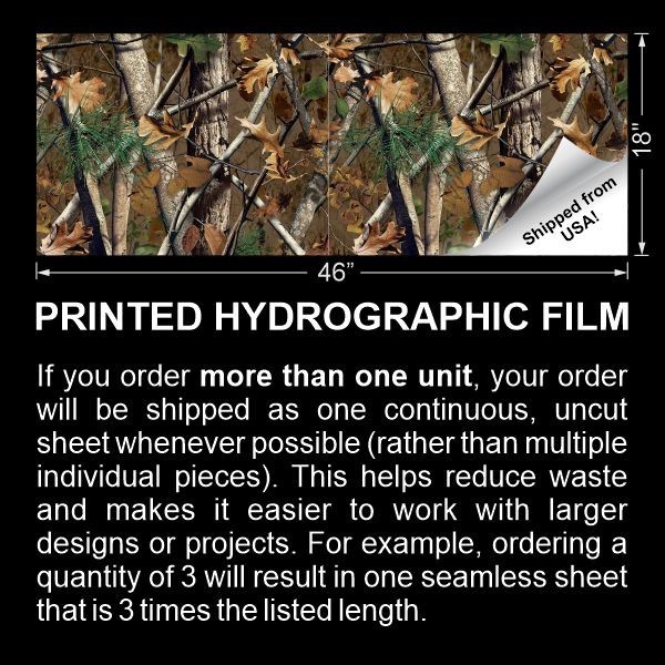 Kolpin Polaris Pursuit Camouflage – 18″x46″ Hydrographic Film Hydro Dipping