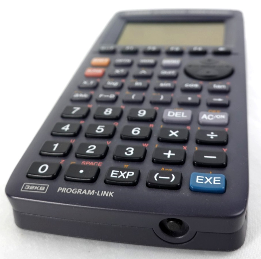 Casio FX-7400G Plus Power Graphic Graphing Calculator Manual Cover Black tested