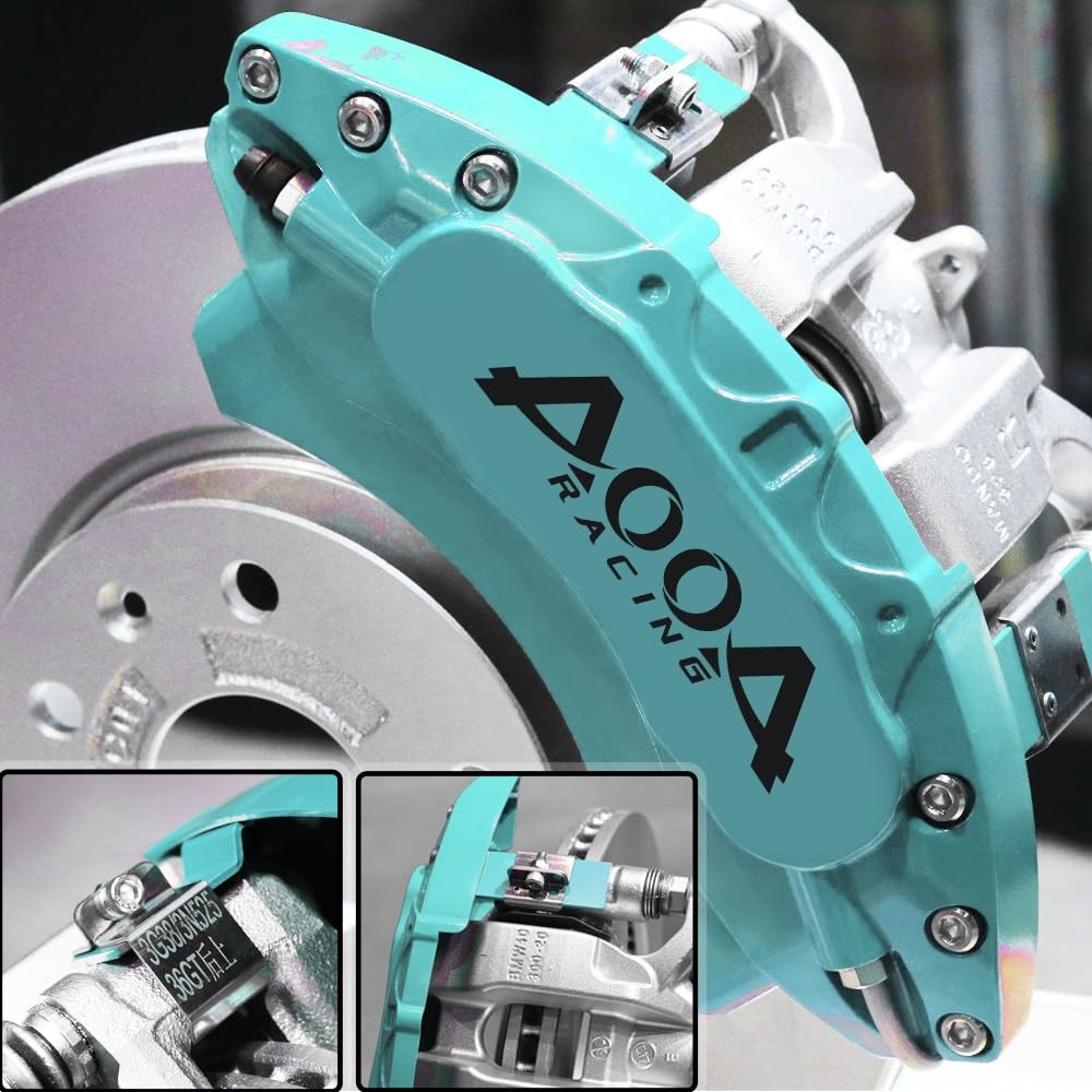 Mint Blue Caliper Covers Black Character 2015-2023 Mustang Performance GT 4pc