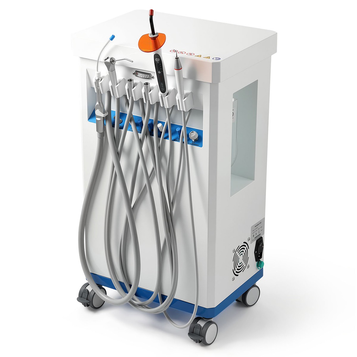 FDA Dental Mobile Delivery Cart Treatment Unit Air Compressor Suction GU-P209
