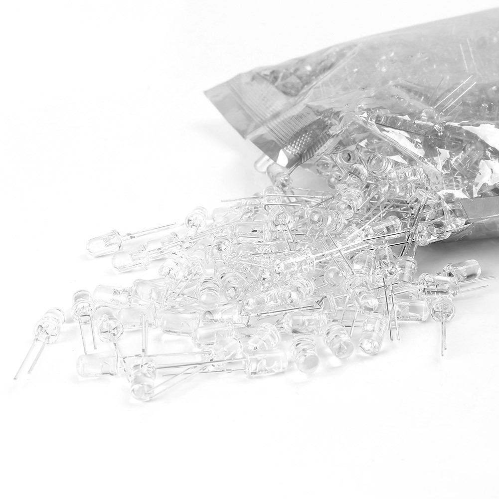 5mm Ultra Bright LED White Light Bulb Lamp 20000mcd Super Bright 100PCS Auto US