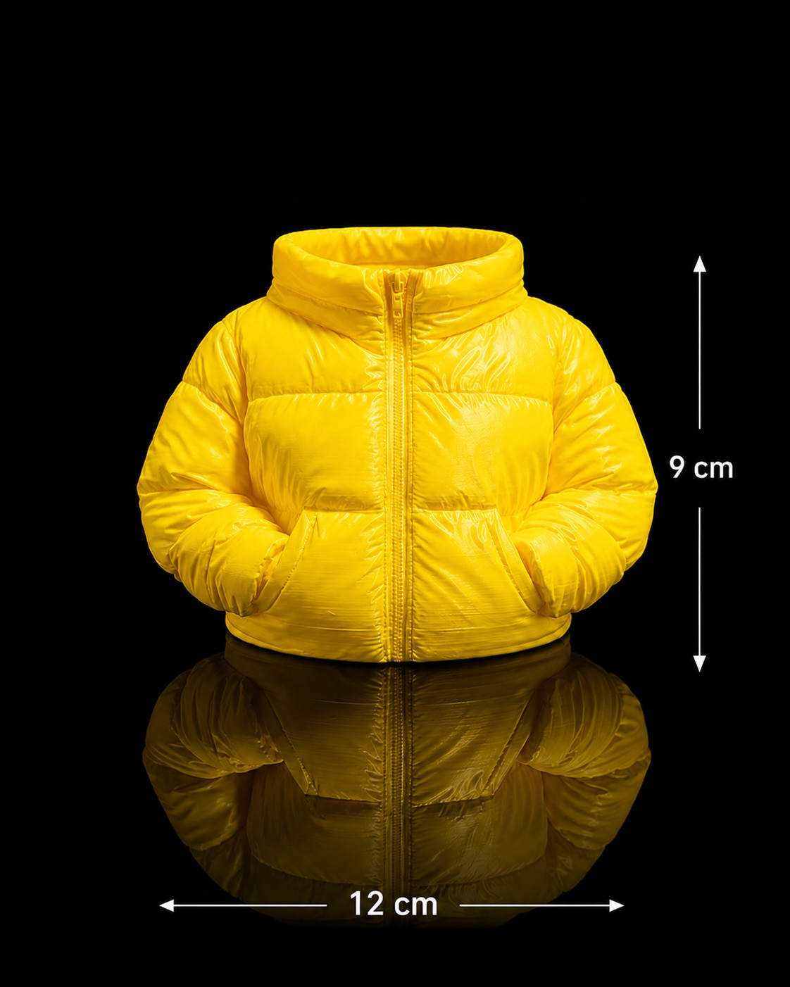 Yellow Puffer Jacket Holder 3D Printed Pencil Makeup Brush Toothbrush Organizer