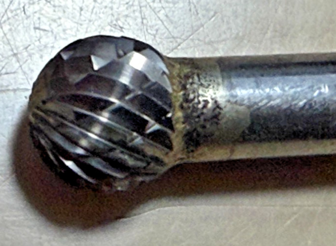SD-3 Ball Shape 3/8″ Carbide Burr Bur Tool Die Grinder Bit 1/4″ Shank 80122
