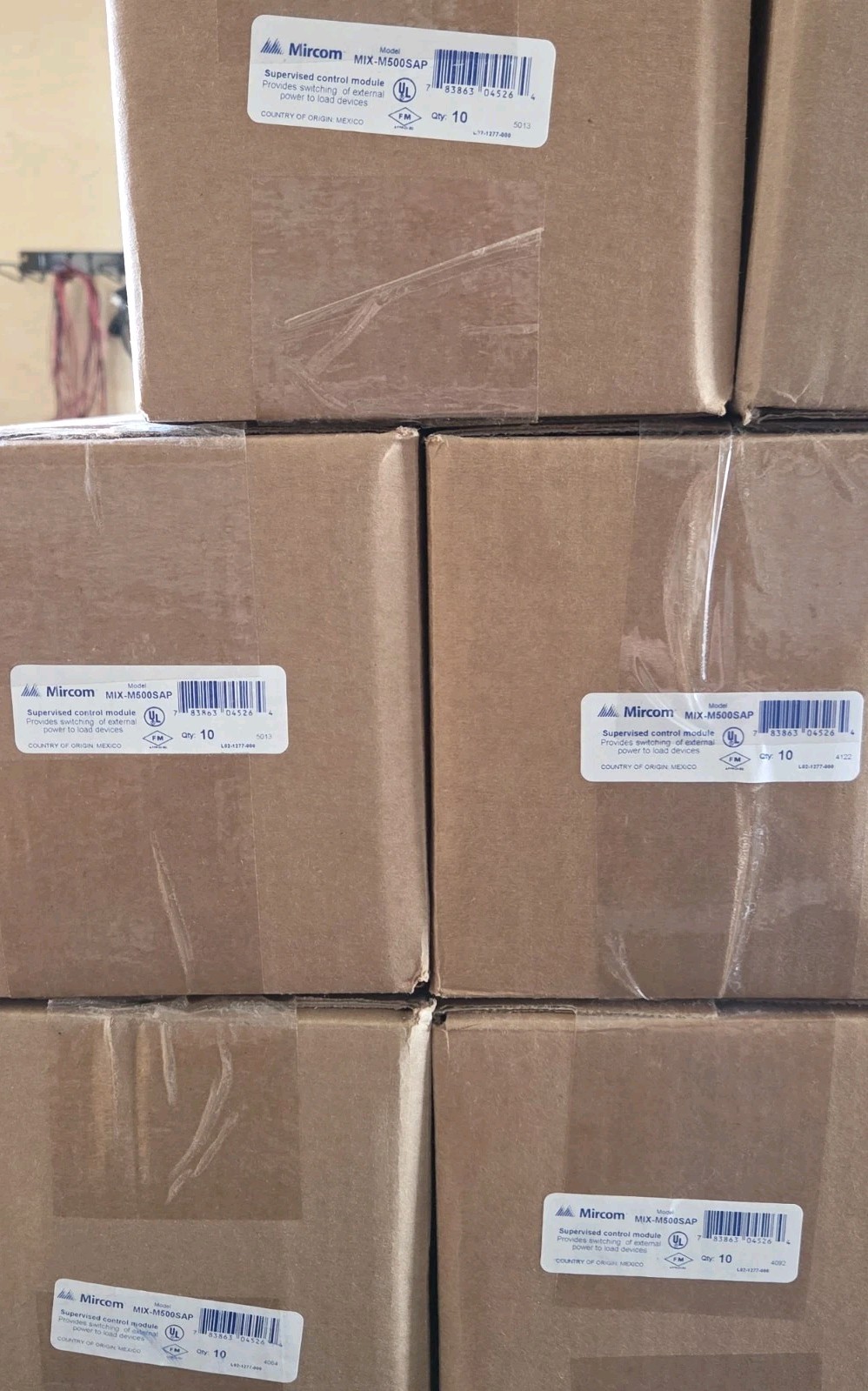 MIRCOM MIX-M500SAP SUPERVISED CONTROL MODULE – BRAND NEW – «WHITE» – 84 AVAIL.
