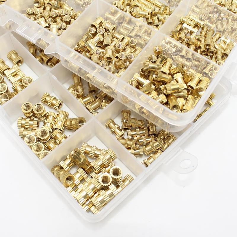 Brass Knurled Heat Insert Nuts for 3d Printer Plastic Hot Melt Thermal Tool Set