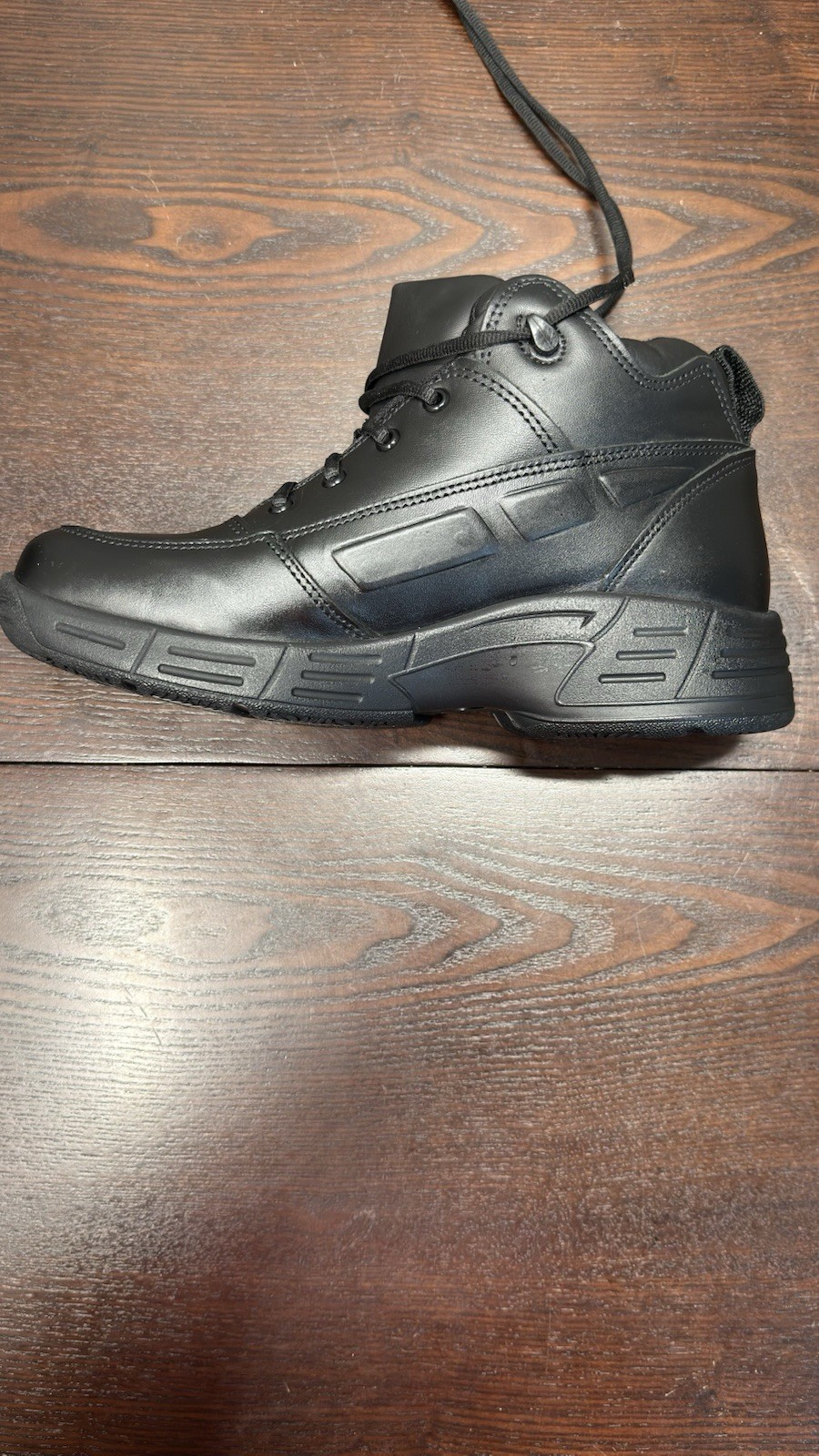 Reebok Work SR USA CP8375 Mens Size 10M Black Leather Slip Resistant Shoes