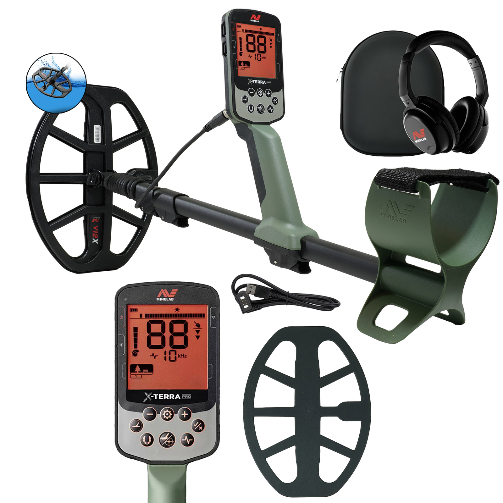 Minelab X-TERRA PRO Metal Detector with ML-85 Wireless Headphones – Ultimate Kit