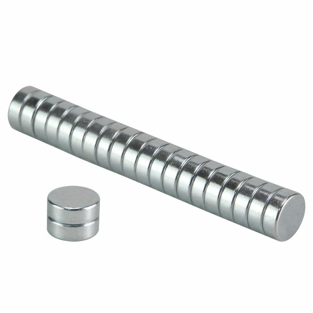 100PCS 8mm x 3mm 5/16″ x 1/8″ N52 Strong Rare Earth Neodymium Magnet Disc Small