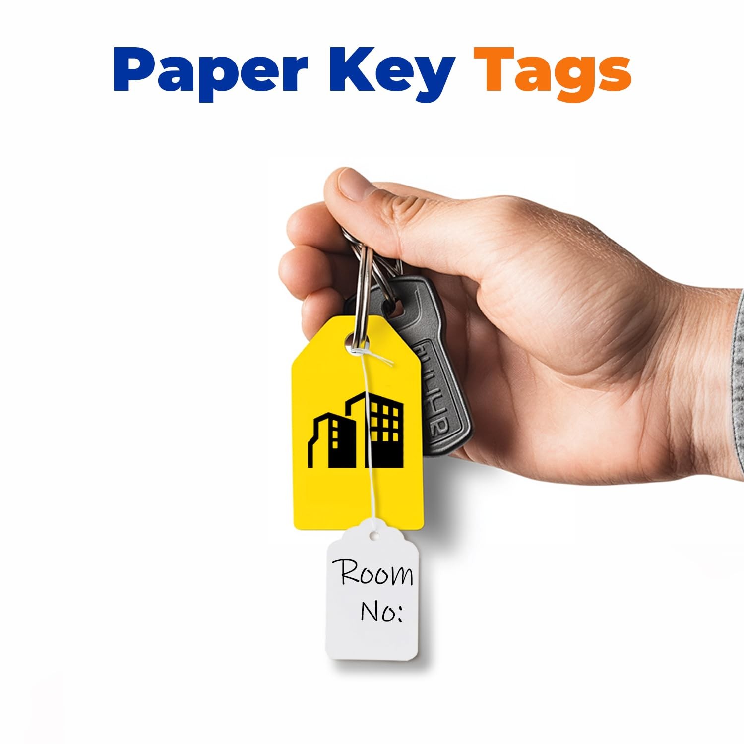 Price Tags with Strings 1000pcs – 1.375″ x 2.125″, White – Smooth Surface