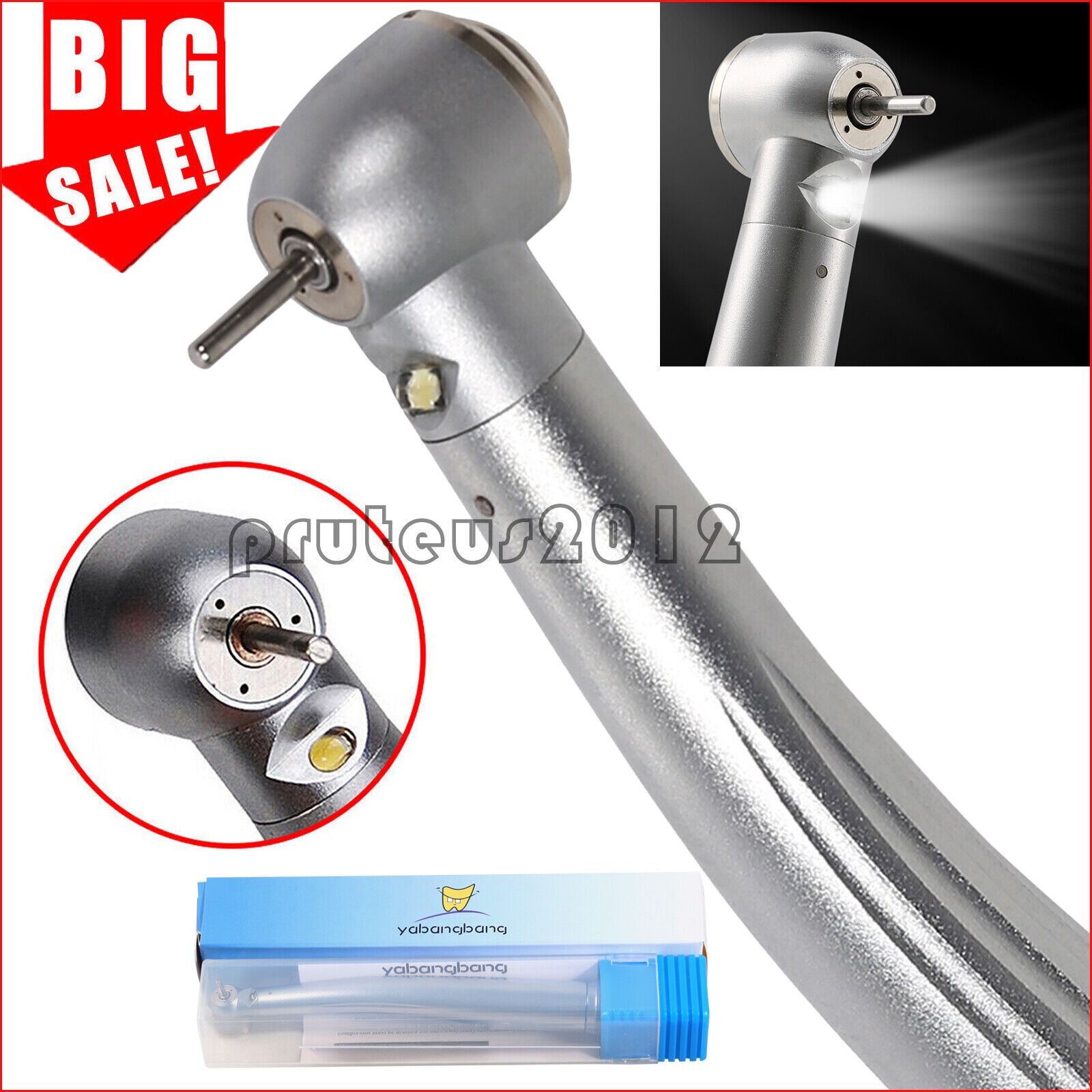 Yabangbang E-generator Dental LED Fiber Optic High Speed Handpiece 2 hole YBB