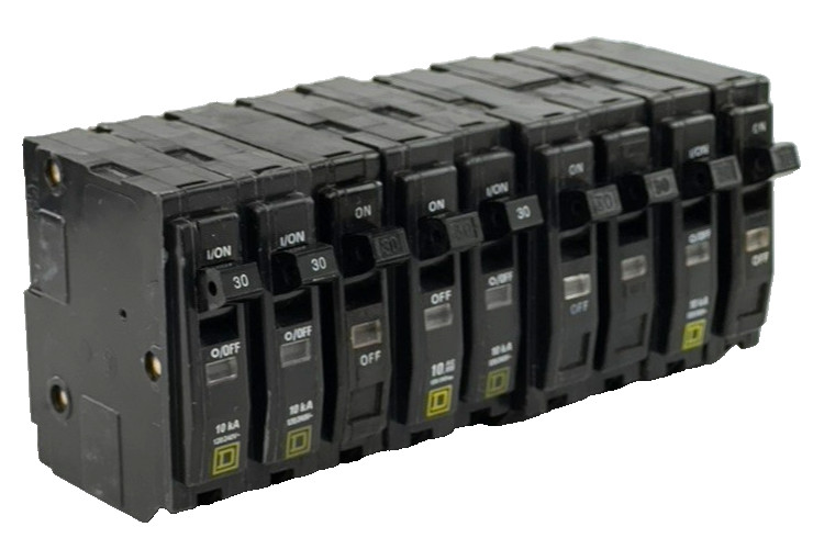 Square D QO130 30 Amp 1 Pole QO Circuit Breaker Plug On 120VAC 30A (LOT OF 9)