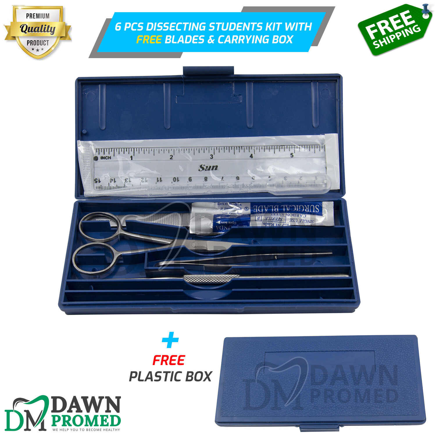 6 Pcs Minor Surgery Biology Medical Student Dissecting Instrument Kit German Gr