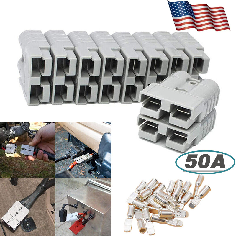 Battery Quick Connect Disconnect Plug 10pcs 50A Power Supply Accessory For Winch