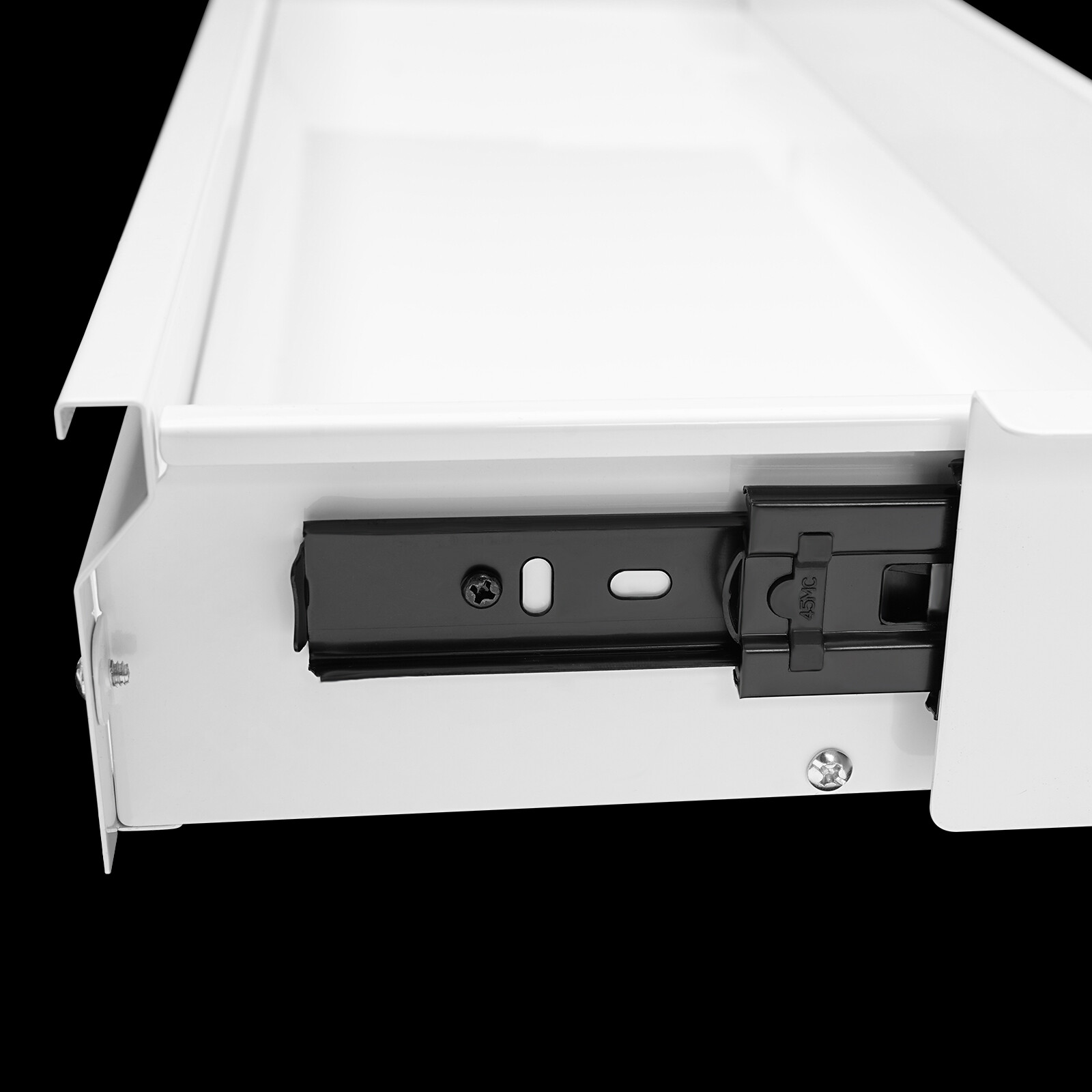 33in White Space Saver Sliding Under Desk Storage Drawer Pull-out Drawer White.
