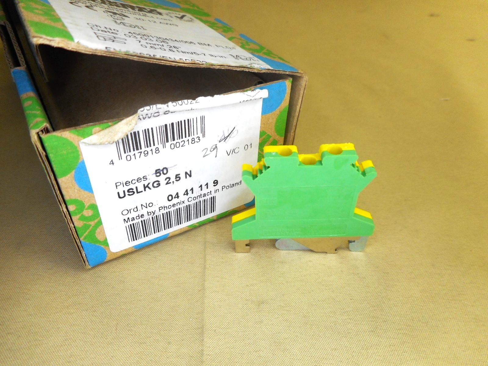 PHOENIX CONTACT 0441119 USLKG 2.5N (NIB)