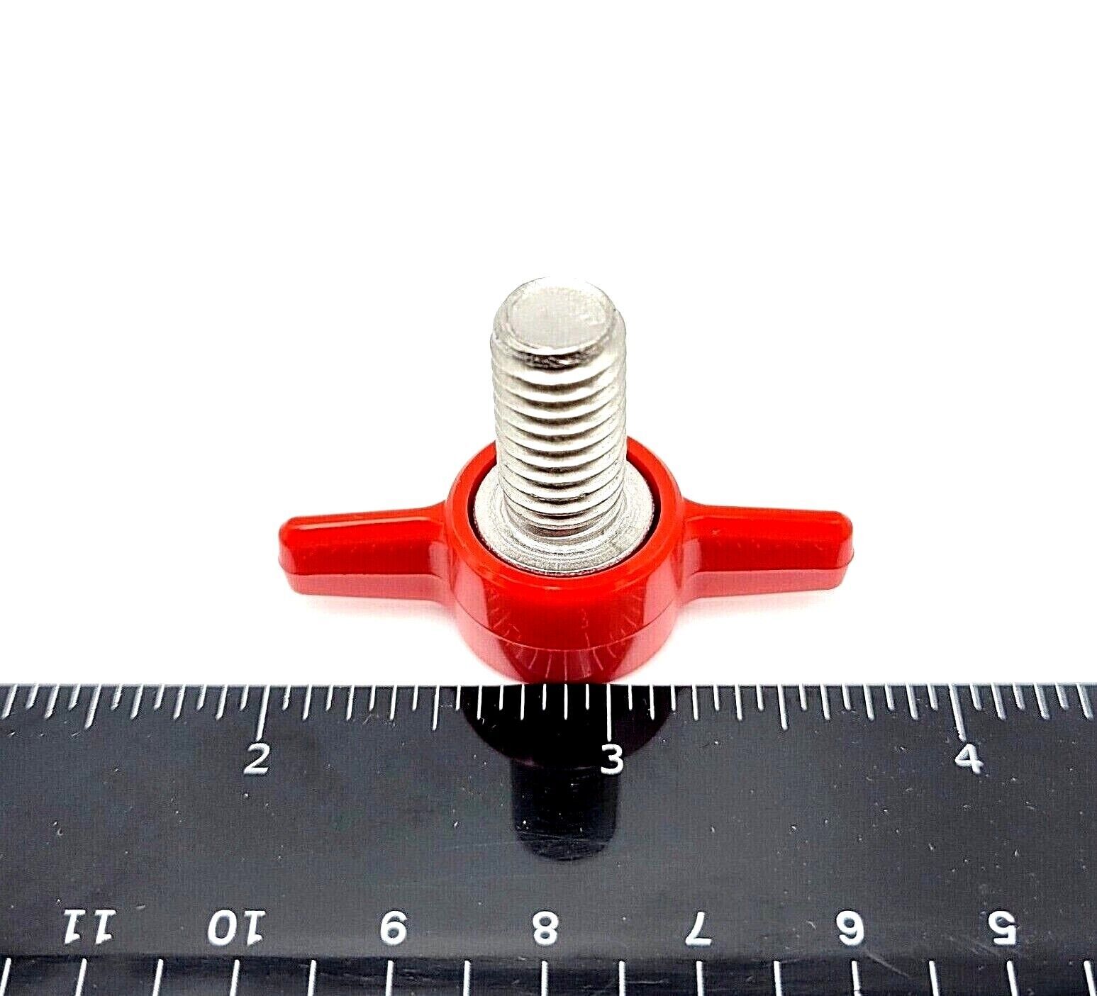 3/8″ x 3/4″ Thumb Screw T Bolts Plastic Butterfly Knob Red or Black Stainless