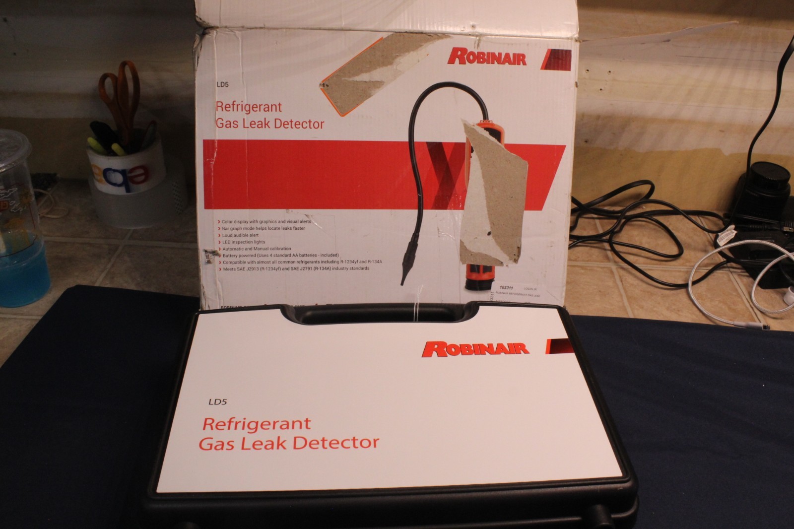 Robinair LD5 Dual Mode Refrigerant Gas Leak Detector w/ Case