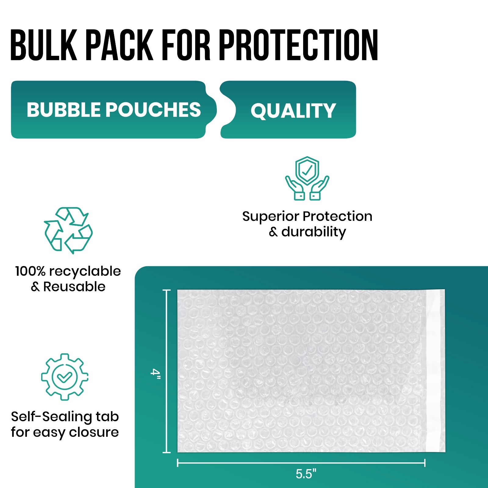 Bubble Out Bags Protective Wrap Bubble Pouches 4×5.5 4×7.5 6×8.5 8×11.5 12×15.5