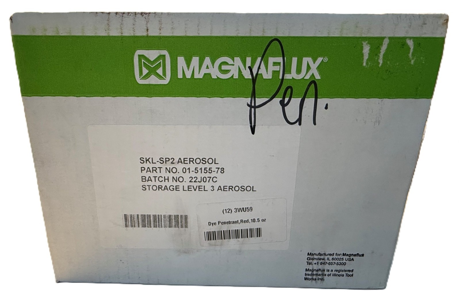 New box of 12 Magnaflux SKL-SP2 SpotCheck aerosol 01-5155-78