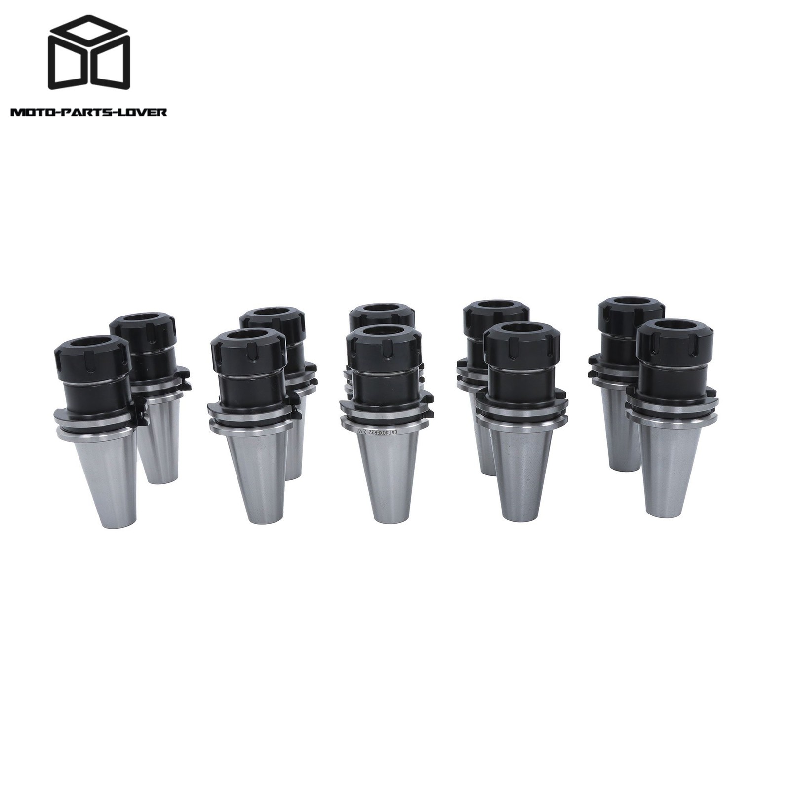 Precision CAT40 ER32 Chuck Set 10pcs 2.76″ 70mm CNC Mill Holder