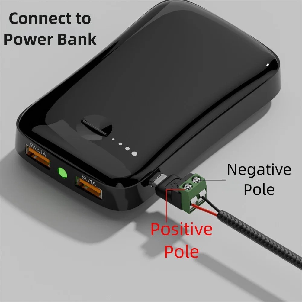 USB Type C Solderless Connector Screw Terminal Adapter Male to 2 Pin 10 PCS