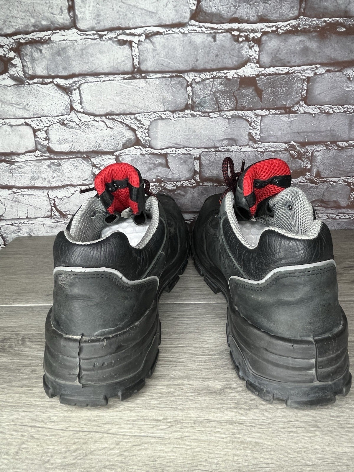 Artec Vibram Black Nubuck Industrial Steel Toe Work Shoes Men’s Sz 10.5M US/44EU
