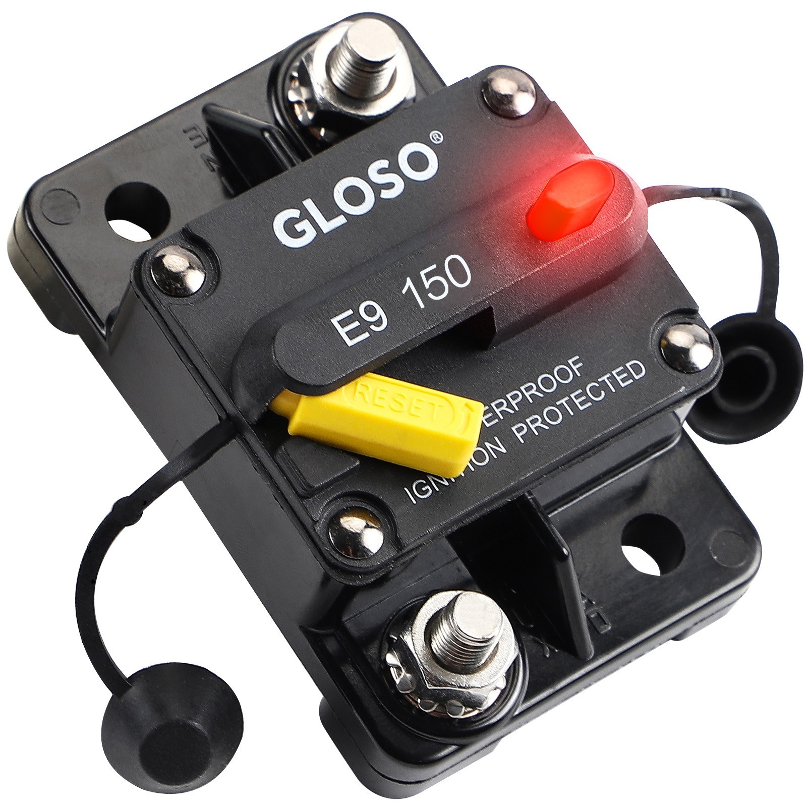 GLOSO E9-LED Thermal Circuit Breaker w/LED indicator, Auto or Manual Reset
