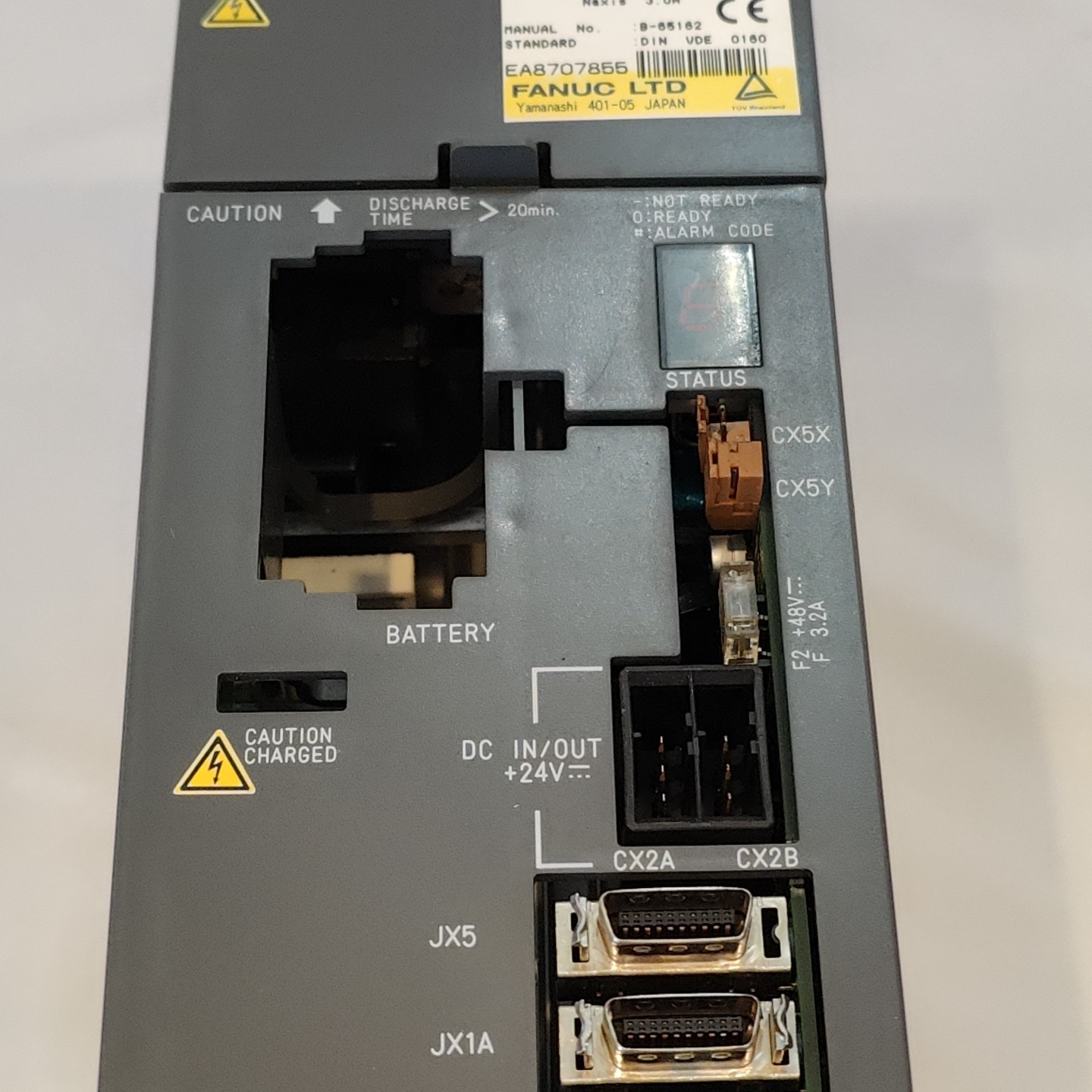Fanuc A06B-6080-H301 Servo Amplifier Module 1.85kW 283-325VDC 3A Ser G