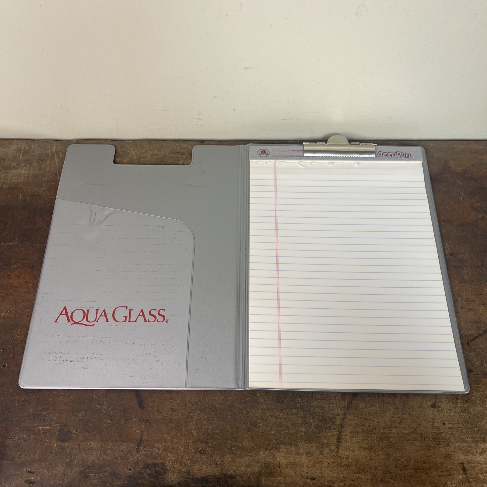 Wallace Hardware Co. Folder Clipboard Portfolio Gray Vintage Morristown, TN
