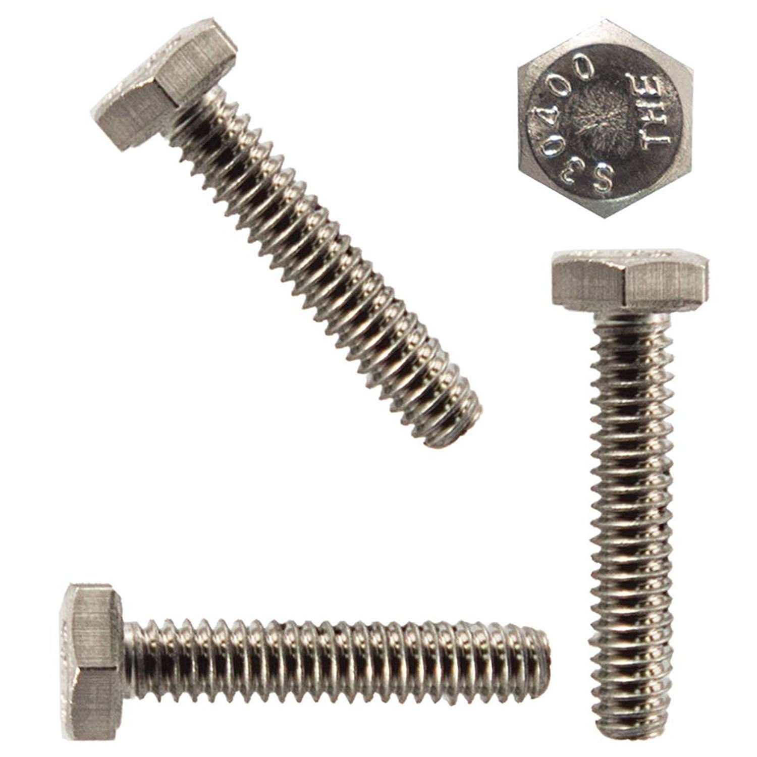 1/2-13 x 6″ Hex Head Bolts Stainless Steel Fully Threaded Qty 10