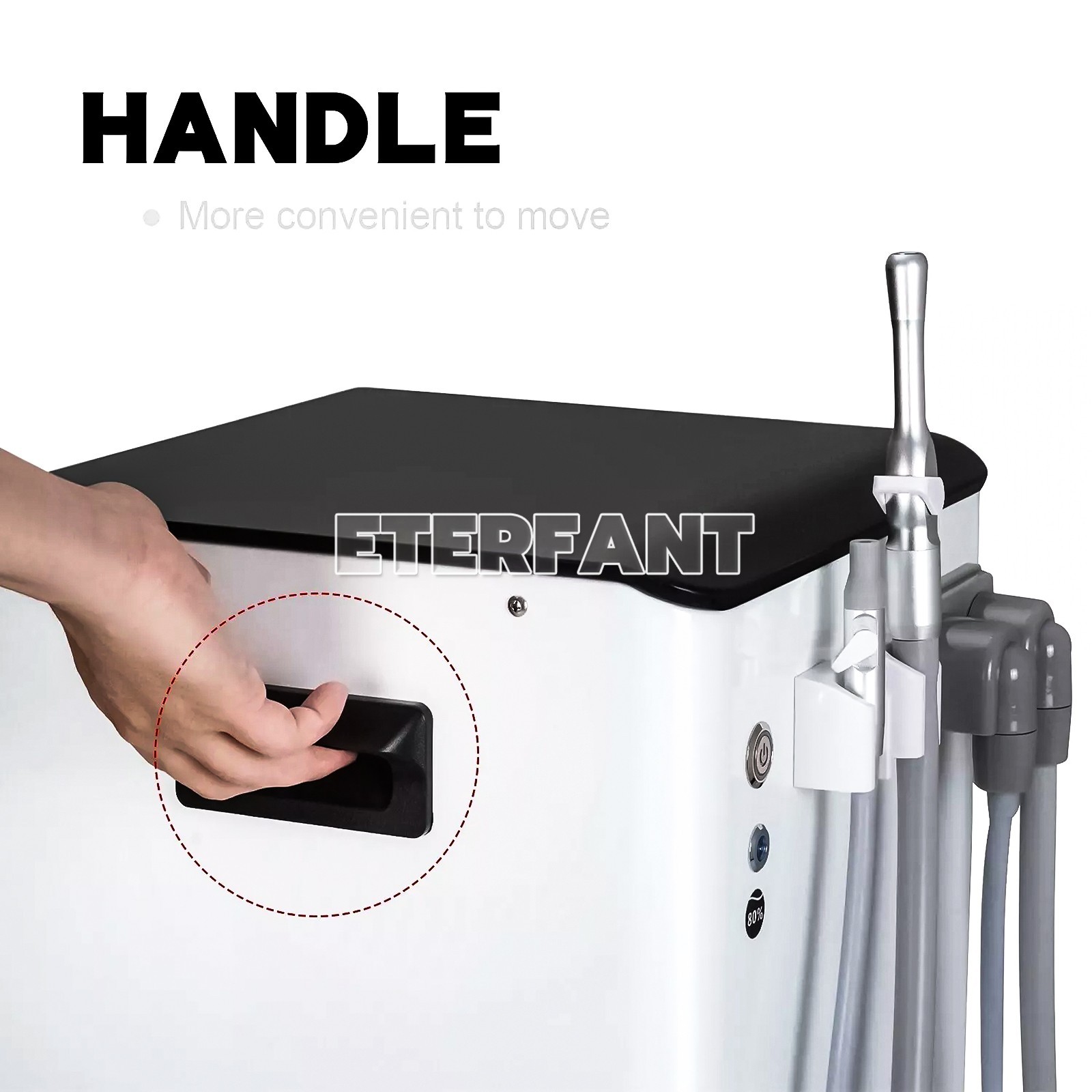 Dental Unit w/Air Compressor Curing Light Scaler 4H/Mobile Suction Unit System