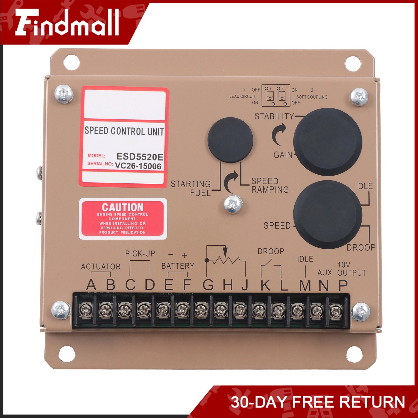 Findmall ESD5520E Governor Speed Control Unit for Diesel Generator Set