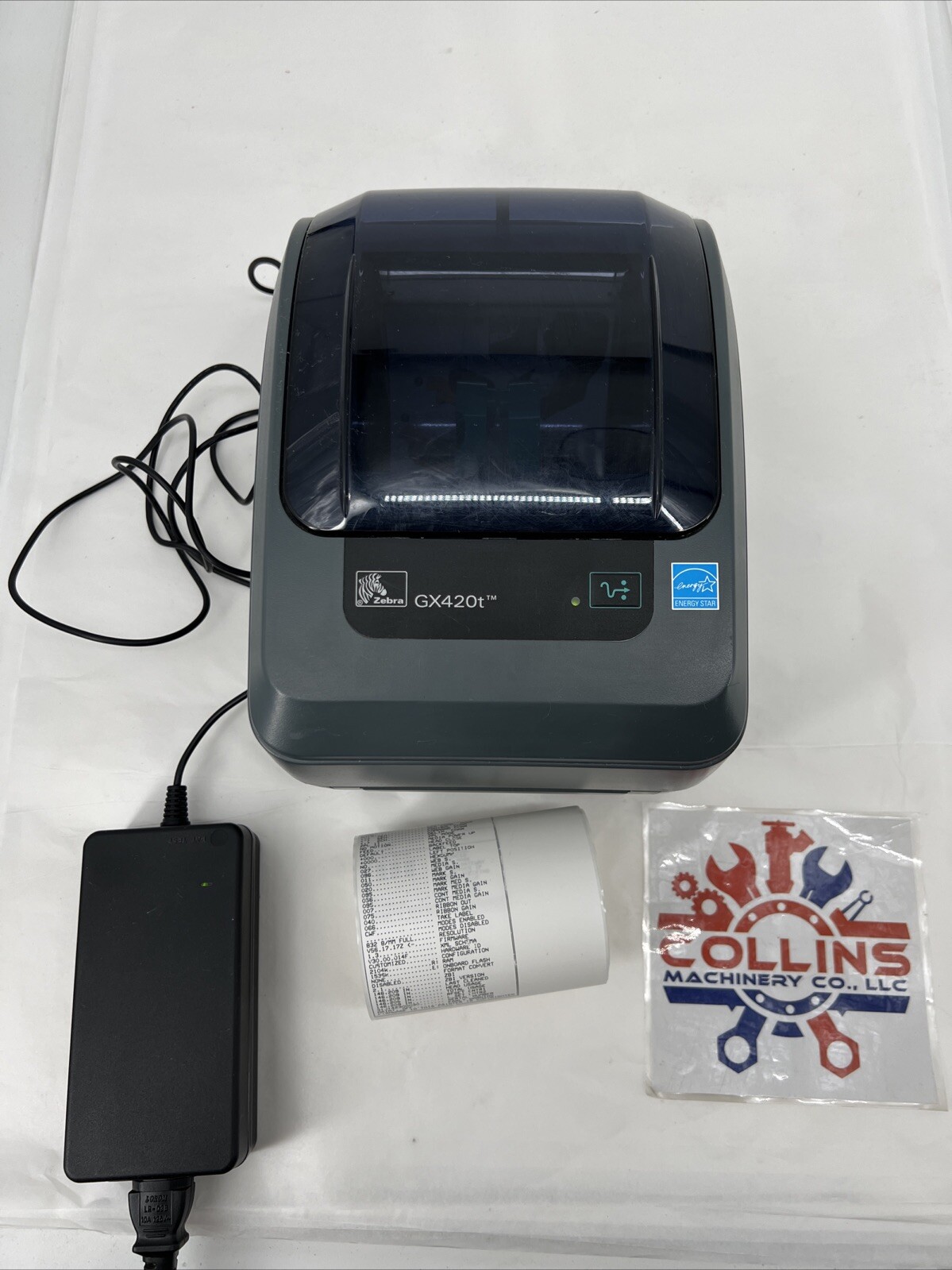Zebra GX420t 200 DPI Thermal Shipping Label Printer w/ Power Supply (Tested)